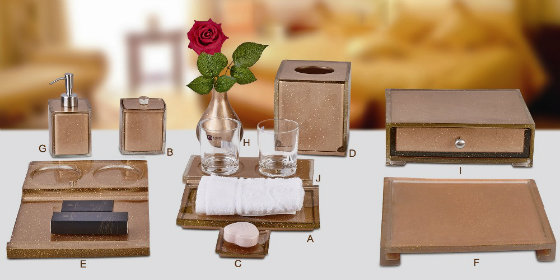 Newest Hotel Resin Bathroom Accessories Set