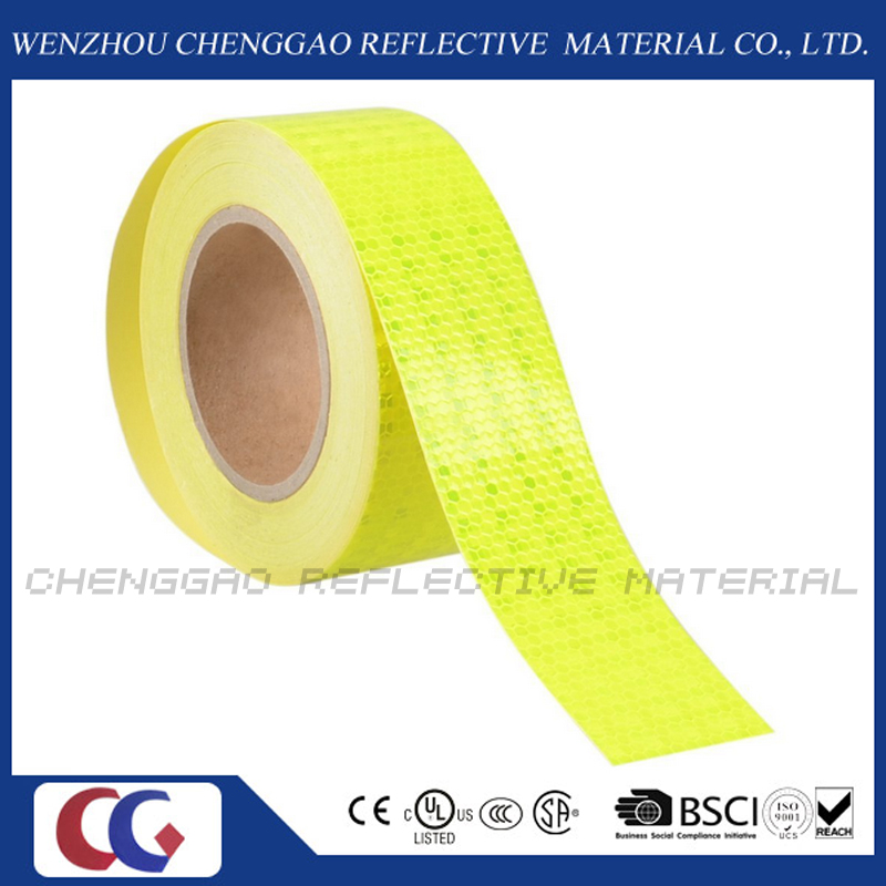 High Visibility PVC Reflective Adhesive Tape with Crystal Lattice (C3500-O)