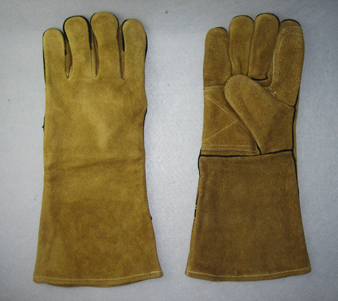 A Grade Double Palm Welding Glove Work Glove-6513