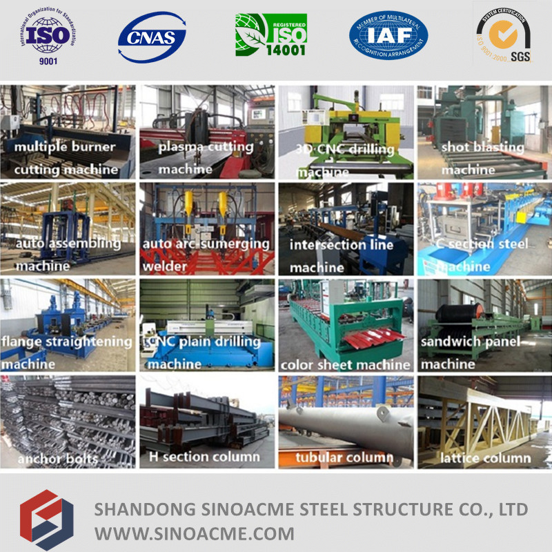 Prefab Light Steel Structure Warehouse From Sinoacme