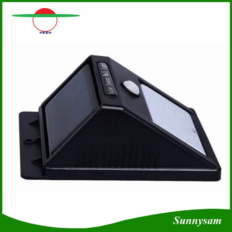 6 LED Triangle Outdoor Solar Sensor Wall Light