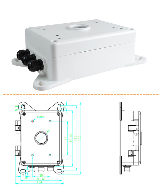 Aluminum Die Casting Parts for IP66 Waterproof Fiber Optic Distribution Box