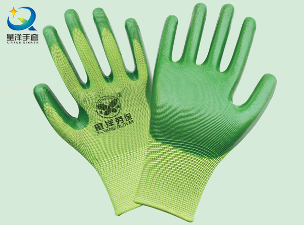 13G Nitrile Polyester Shell, Nitrile Coated Safety Work Gloves (N6006)