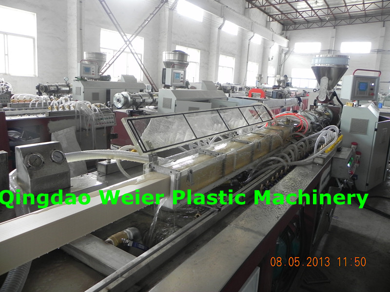 Two Layers Co-Extrusion WPC Decking Post Railing Production Line