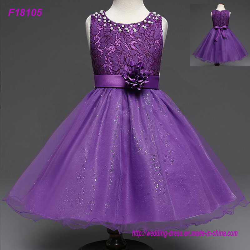 2017 New Lovely New Tulle Ruffled Handmade Flowers Flower Girls' Dresses Girl's Pageant Dresses