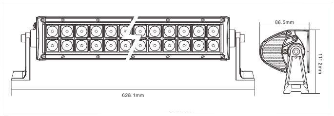 21inch EMC LED Lighting Bar with Anti Interference Function off Road Scania Truck