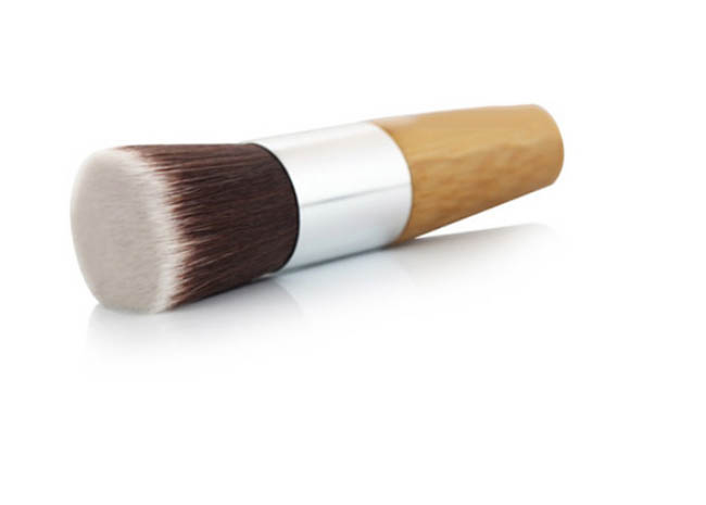 Single Short Bamboo Handle Makeup Brush Foundation Brush