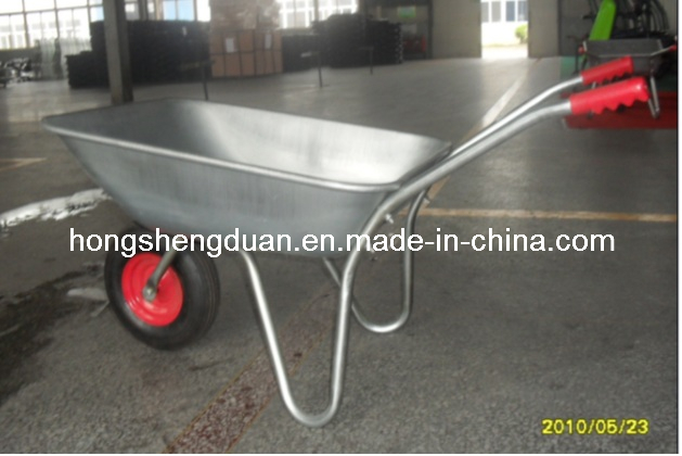 Wb5204 High Quality 65L Galvanized Wheel Barrow