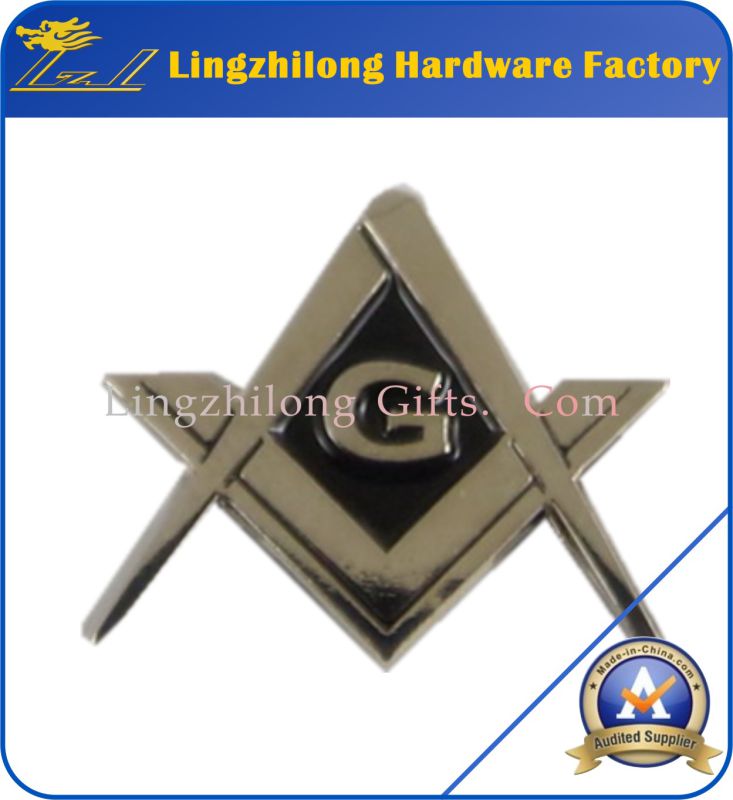 Freemason Logo Soft Enamel Metal Badge