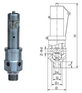 Air Compressor Pressure Safety Relief Valve (GAAQ-20)