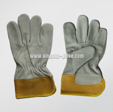 Cow Split Leather Work Glove (9972)