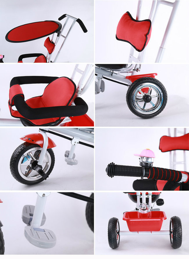 Top Popular Chinese Trike Toys Manufacturer Ce Approved Ride on Baby Trike with Backrest