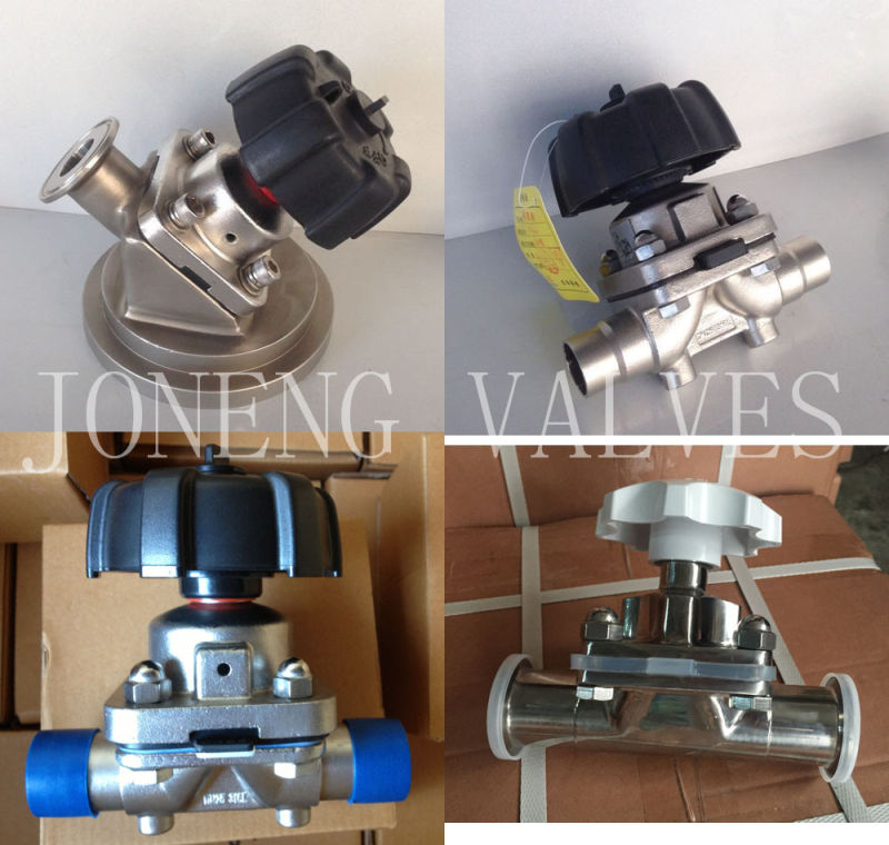 Stainless Steel Three Way Food Grade Diaphragm Valve (JN-DV1015)