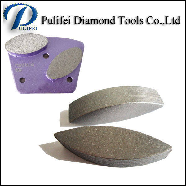 Diamond Concrete Floor Grinding Segment for Trapezoid Metal Pad