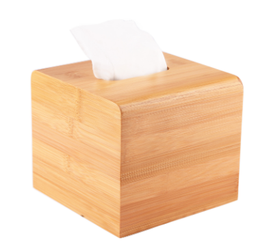 Natural Wooden Napkin Box for Household or Restaurant