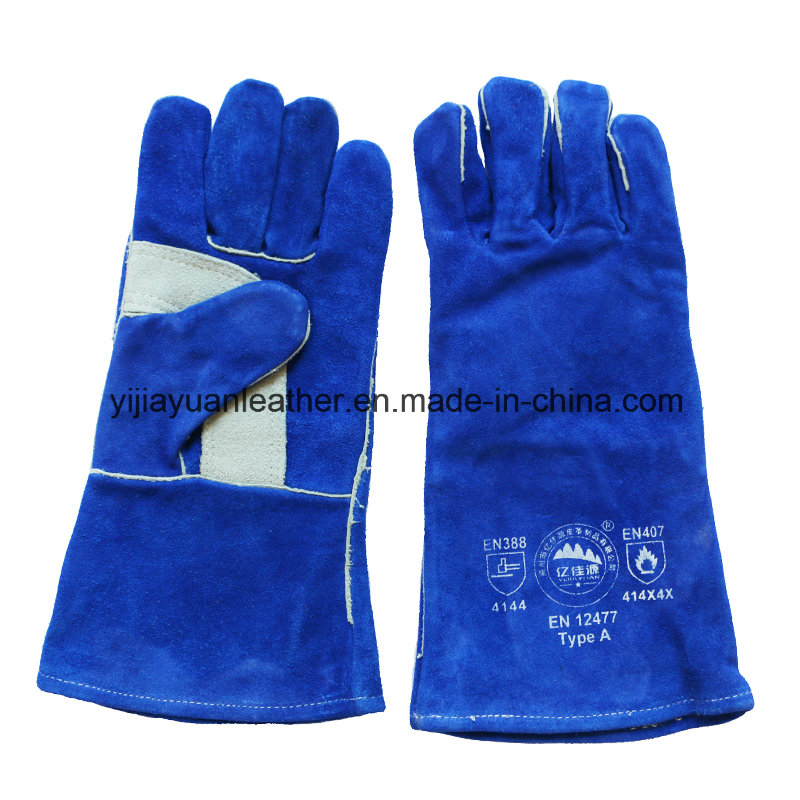 Reinforcement The Palm Leather Labor Work Welding Gloves for Welders