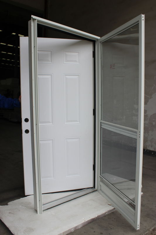 Easy Install Half View Interchangeable Glass Storm Door