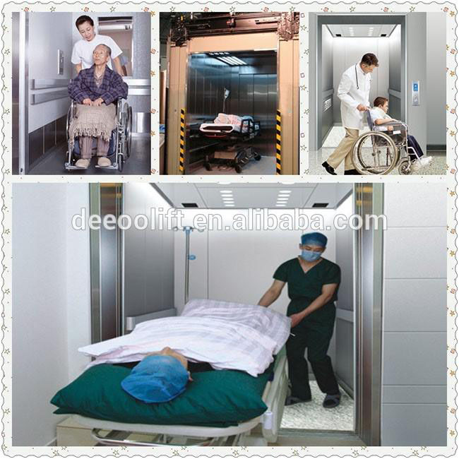 Germany Technology Smooth Bed Special Medical Hospital Elevator