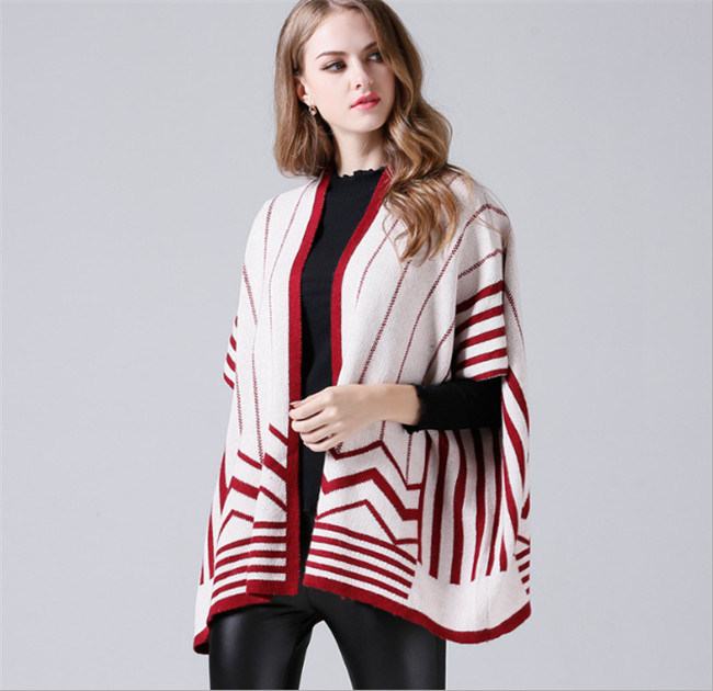 Ladies Fashion Knitting Poncho Wholesale Factory