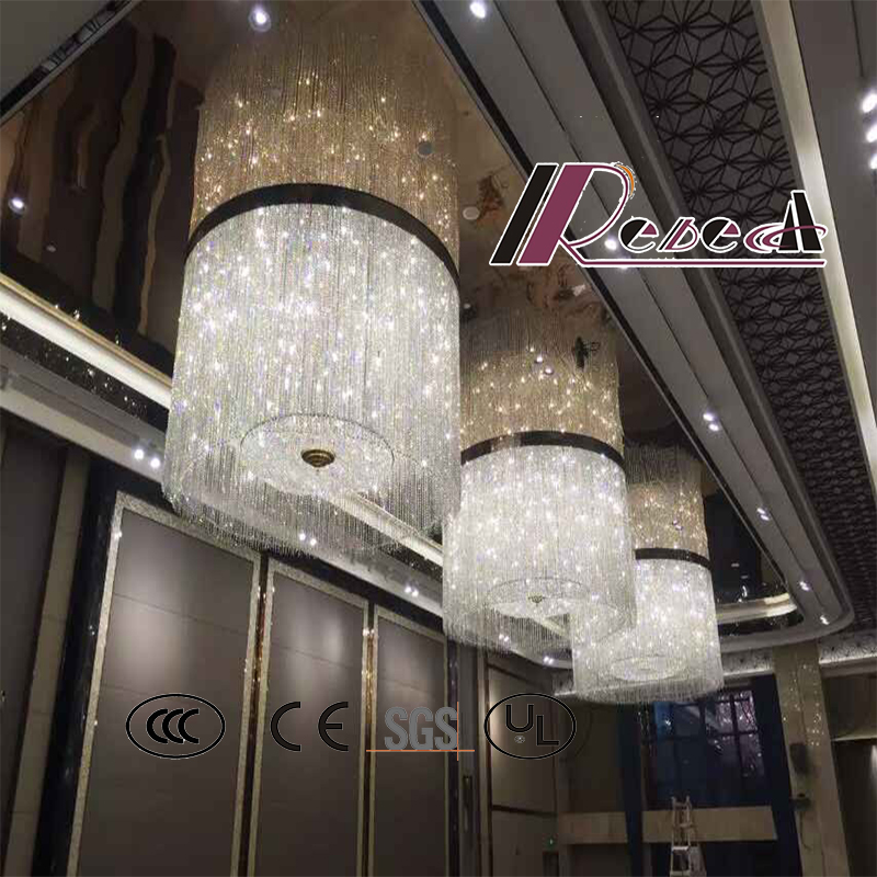 Good Quality Amber Modern Decorative Hotel Project Crystal Chandelier