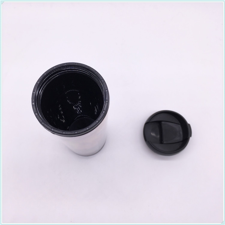 Newest Promotional Plastic Reusable Food Safe Coffee Cup with Lid and Paper Insert