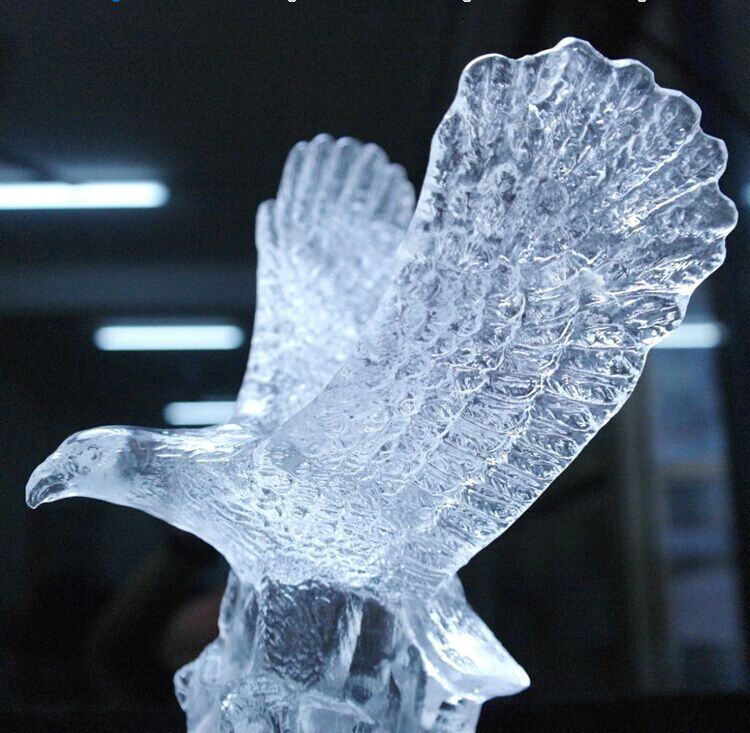 Crystal Animal Eagle Statue Office Decoration Crystal Figurine Craft