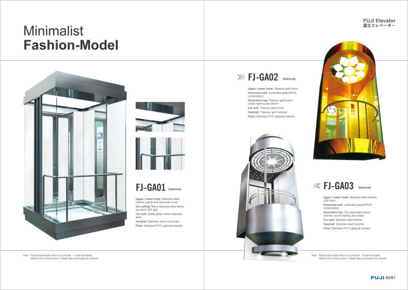 FUJI Panoramic Elevator (All glass square type)