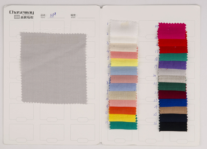 Linen Look 76% Cotton 24% Nylon Shiny Fabric