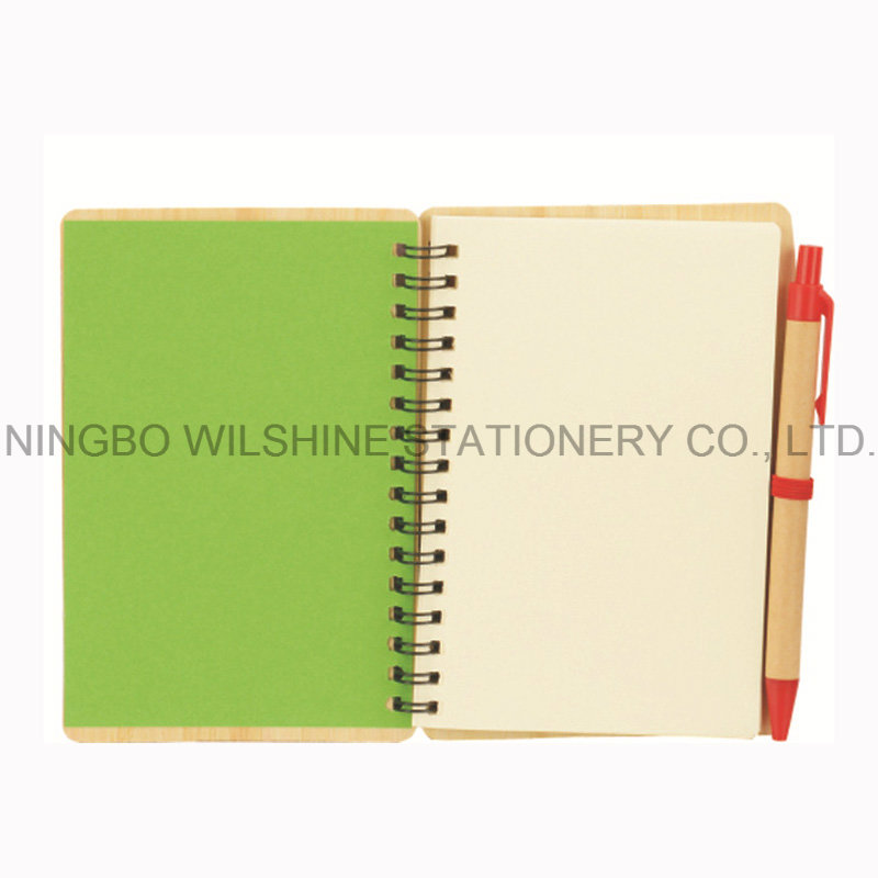 Spiral Bamboo Cover Diary for Promotion (BNB369)