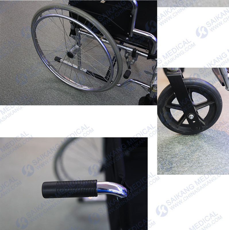 Steel Manual Wheelchair for Disabled People with Competitive Price