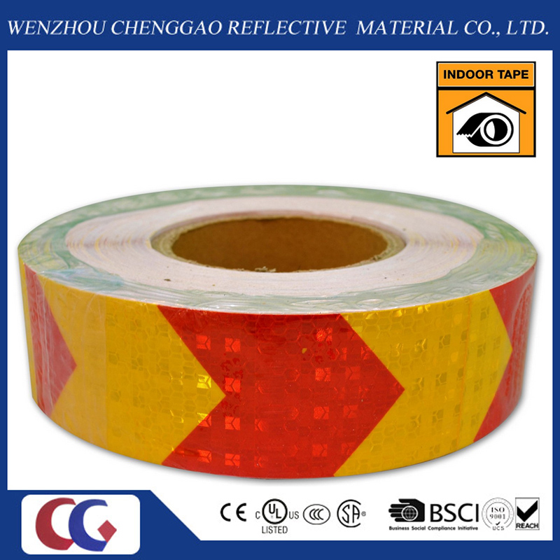 PVC Honeycomb Arrow Design Reflective Sticker Rolls 5cm (CG3500-AW)