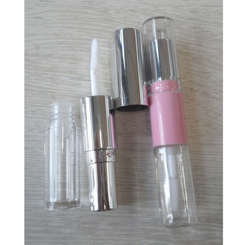 Duo Plastic Lipstick Case and Lip Gloss Case