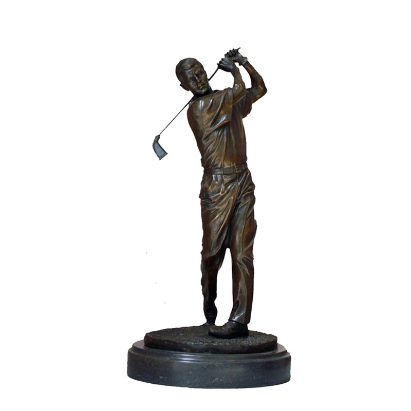 Sports Bronze Sculpture Golf Player Decoration Brass Statue Tpy-009