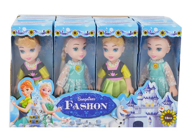 Girl Gift 6 Inch Plastic Frozen Toy Little Doll (H10232033)