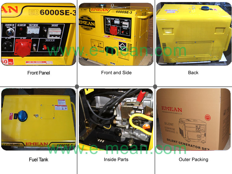 7kVA Three-Phase Soundproof Diesel Generator with Warranty