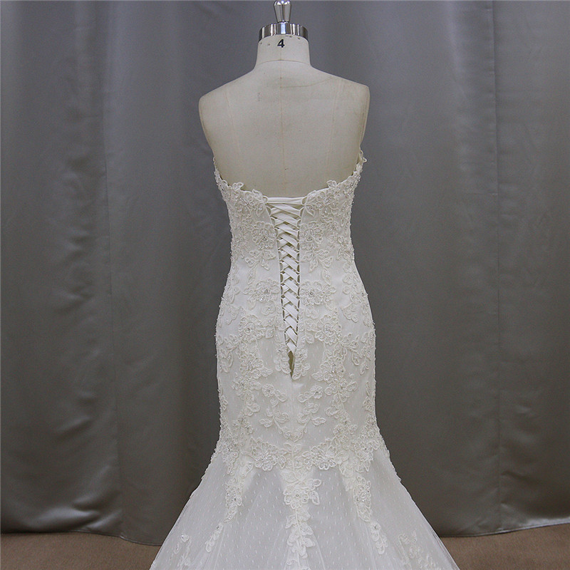 Heart Shaped Real Made Merdaid Wedding Dress