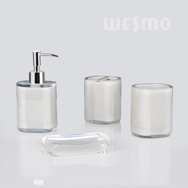 Transparent Polyresin Bathroom Set/Bath Accessory