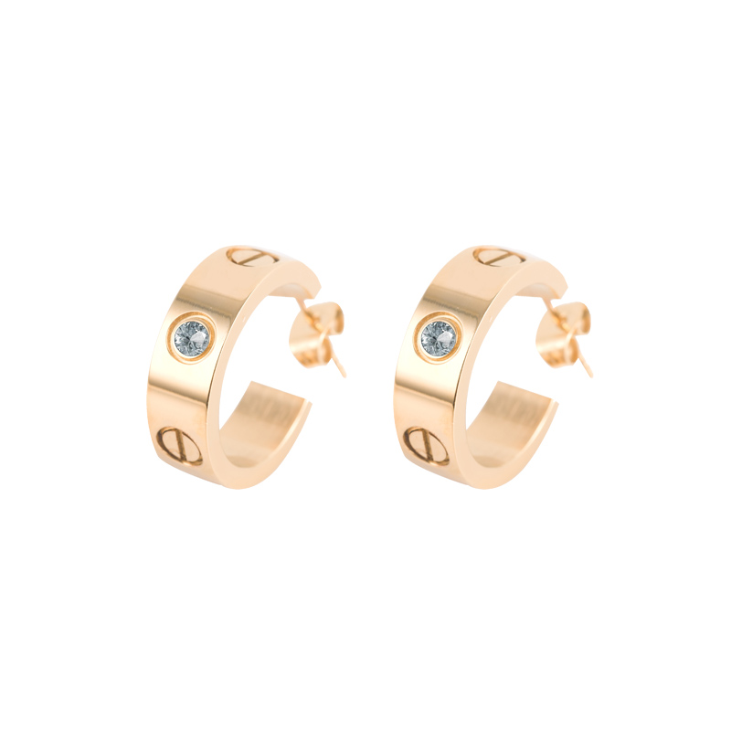 Fashion Jewelry Gold Stud Earrings