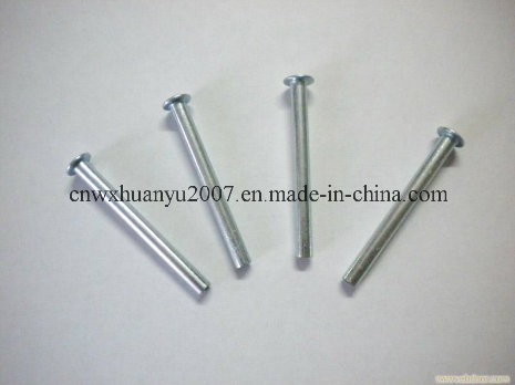 Parallel Pins Without Hole Blue Zinc Plated