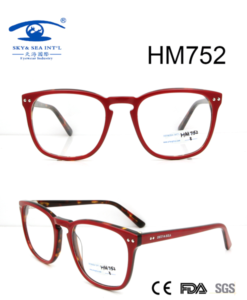 New Hot Sale Best Design Acetate Optical Frame (HM752)