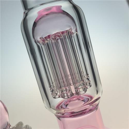 Pink Percolators Glass Smoking Water Pipes with Beaker Base (ES-GB-413)