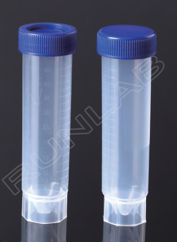 FDA and Ce Approved 50ml Free-Standing Centrifuge Tube with Printed Graduation in Peel Bag Pack