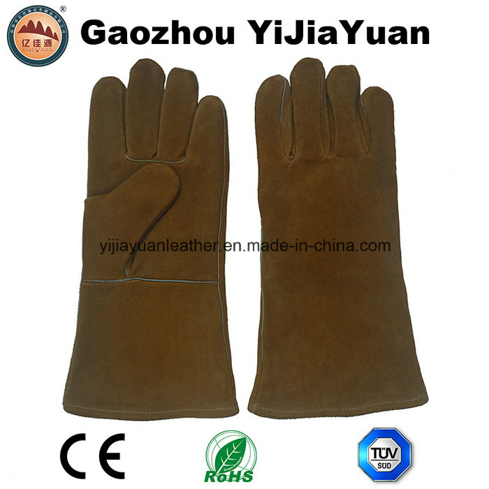 Anti Cutting Industrial Leather Welders Work Gloves with Ce