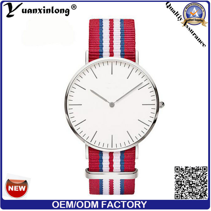 Yxl-496 Made in China Nato Nylon Strap Watch OEM Custom Flag Dial High Quality Men Watch Wholesale Wrist Watch