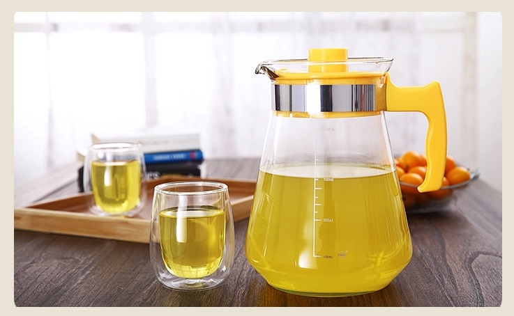 Glass Coffee Kettle Heat Resistant Water Pot (1300ml)