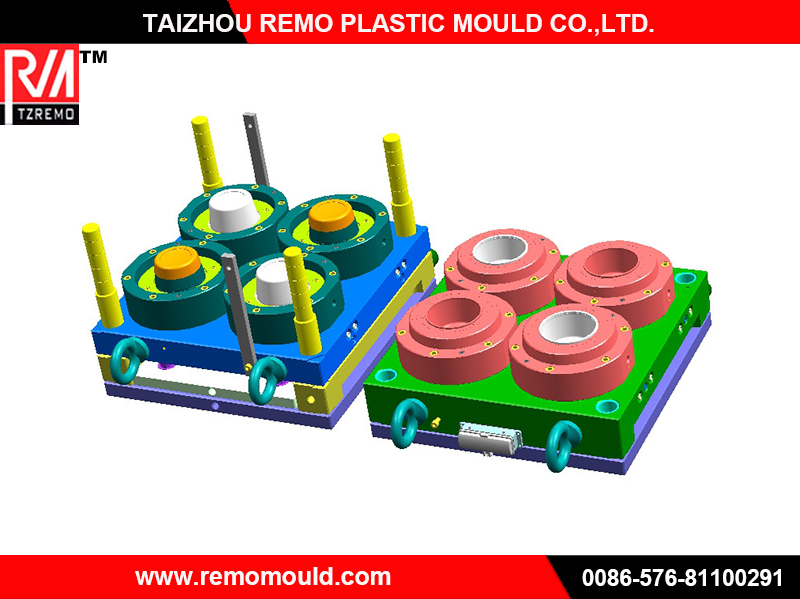 4 Cavity Plastic Thinwall Cup Mould