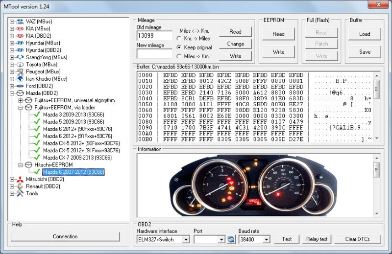 Mtool 1.24 Super Mileage Software Go with Elm327