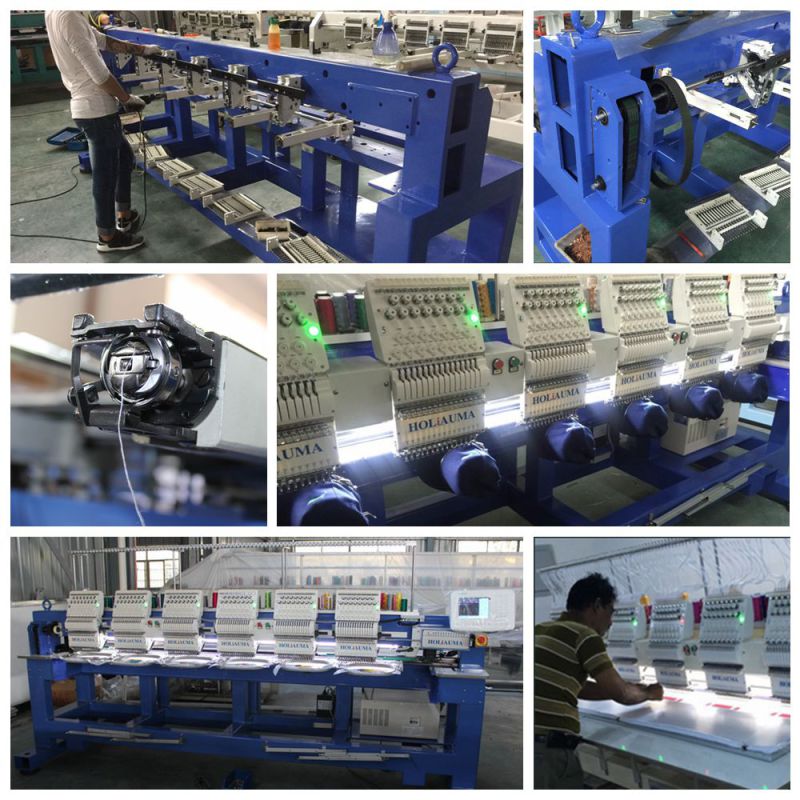 Best 6 Head Programmable Computer Embroidery Machine / High Speed Multi Function Embroidery