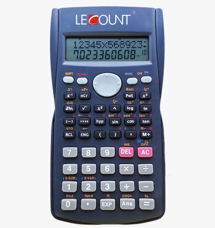 12+10 Digits 240 Function 2-Line Display Scientific Calculator with Slide-on Back Cover (LC750A)