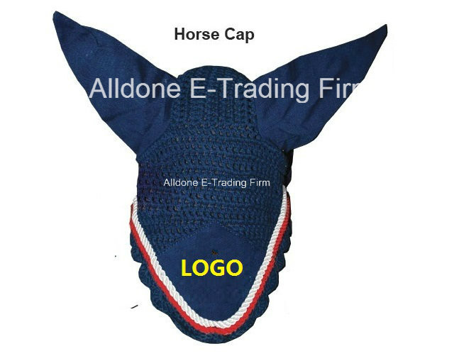 Custom Equestrian Horse Gear Fly Mask Veil Bonnet Saddlery
